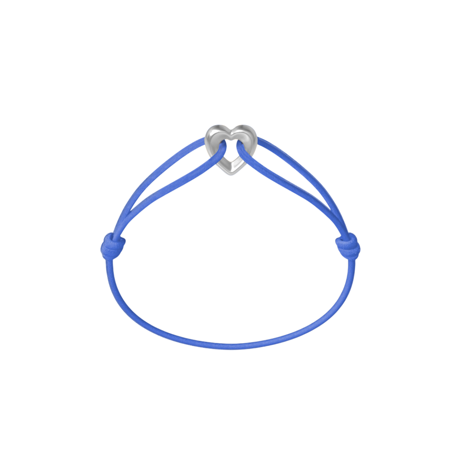 Bracelet Cordon - Silver Heart