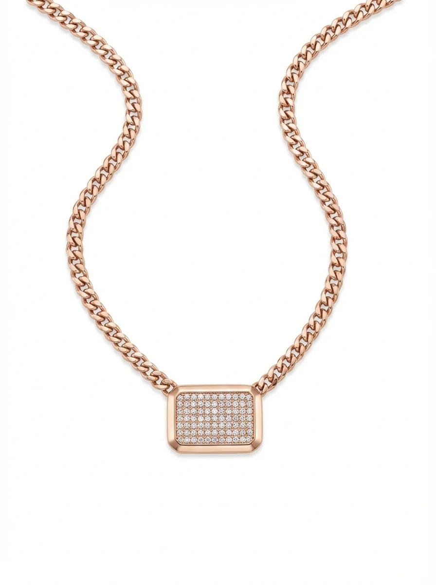 Collier maillons cubain