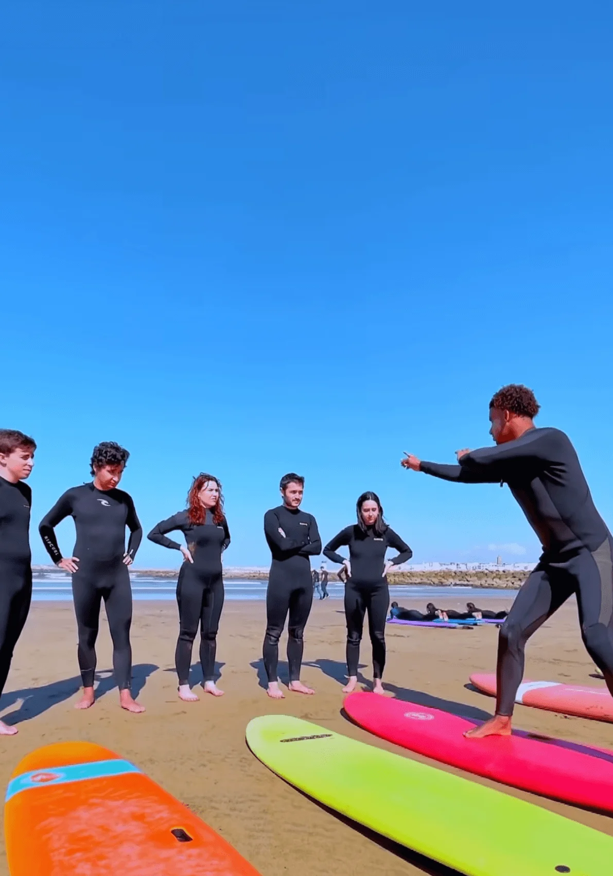 Cours de surf avec coach chez Rabat Surf Club