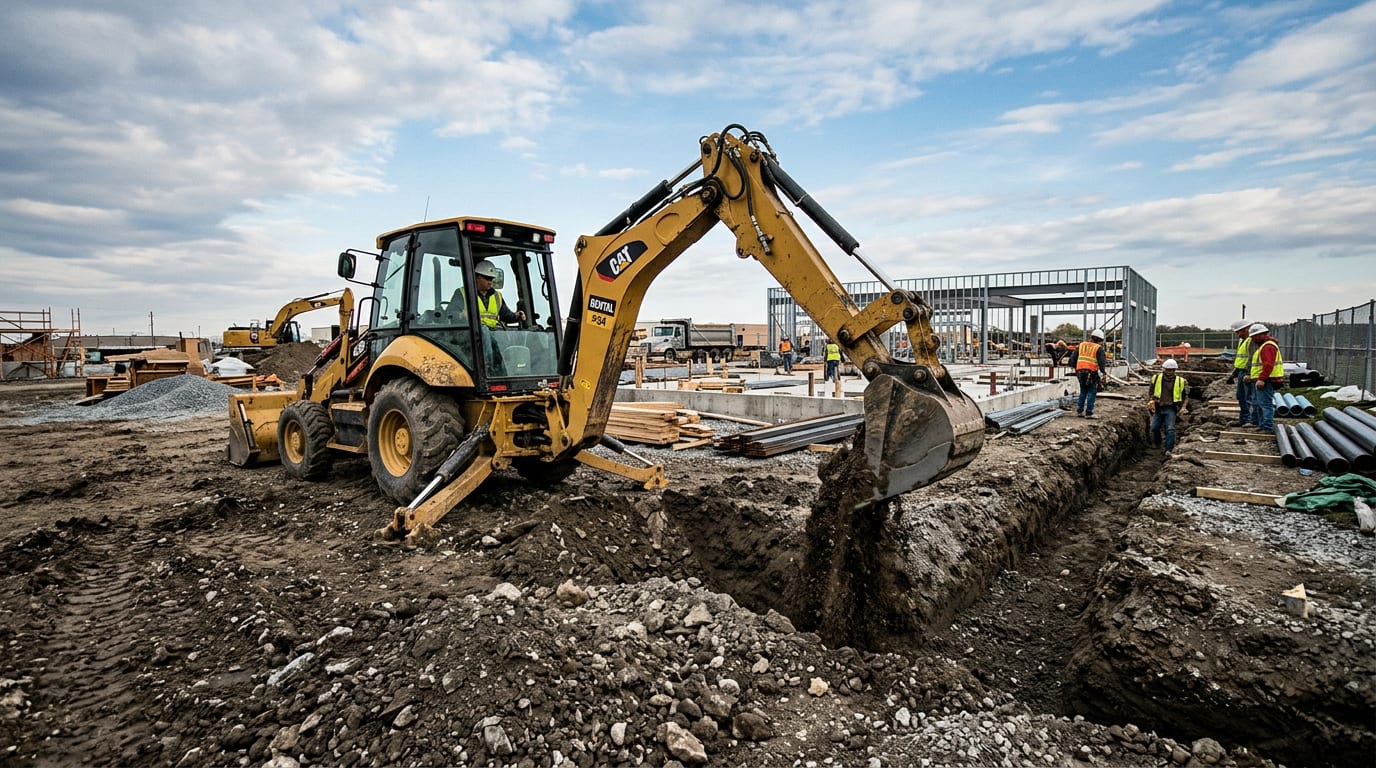 Trackhoe Rental Backhoe Rental Cost: $582/Day Average | DOZR 2026 Pricing Guide