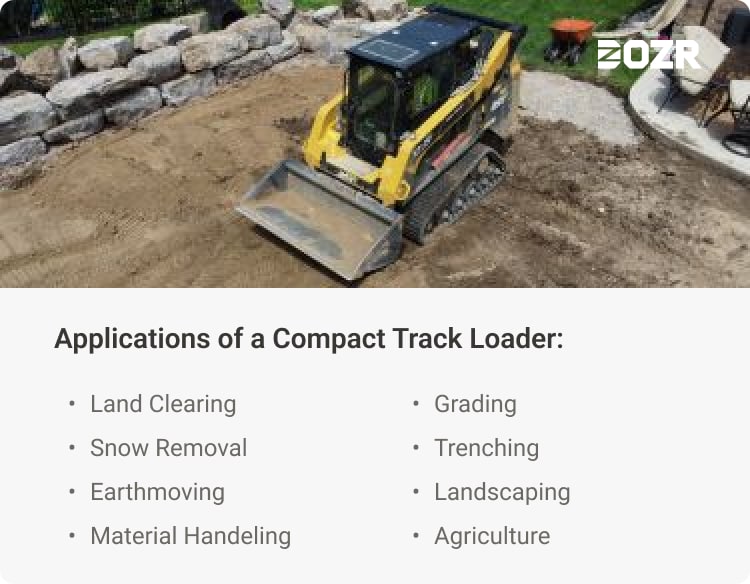 applications of a compact track loader