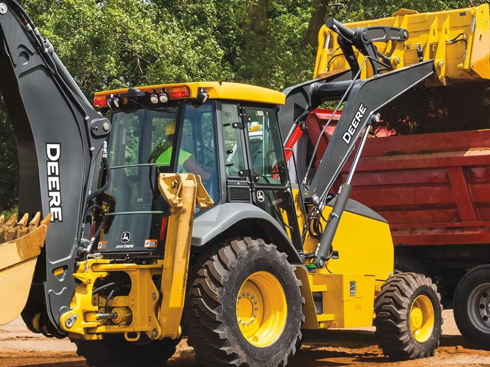 John Deere 710 backhoe loader