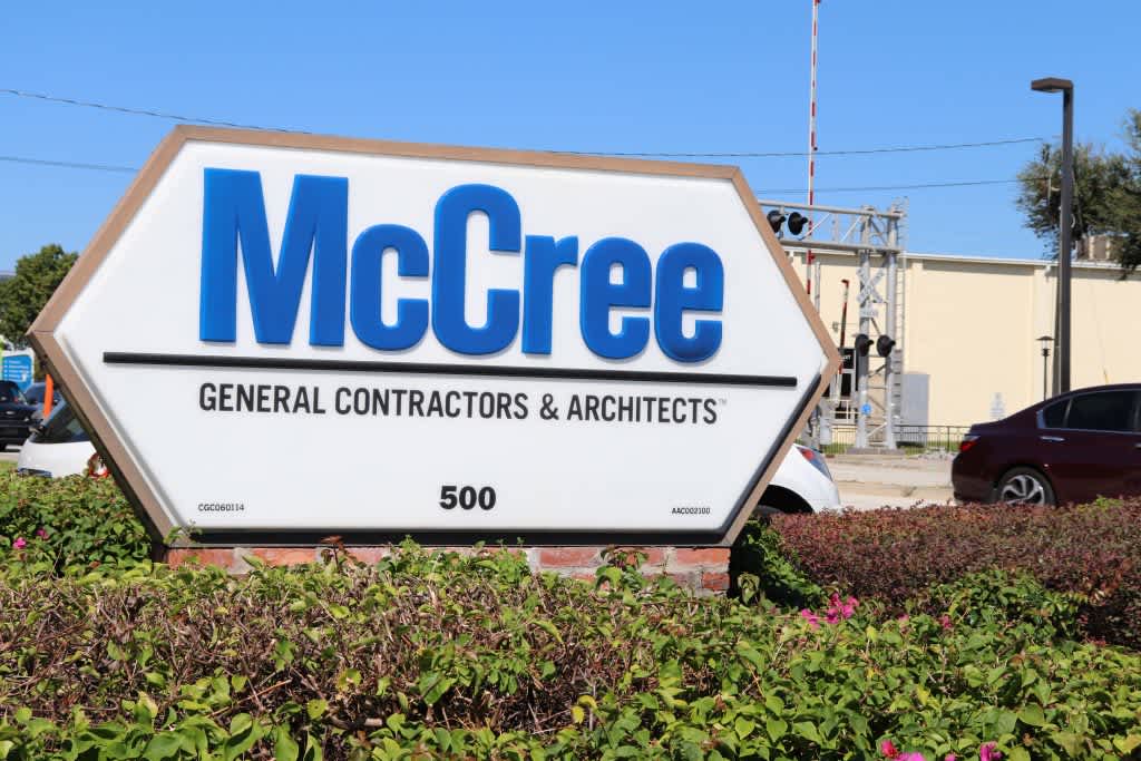 McCree building sign