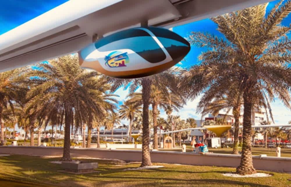 Proposed aerial transit system in Clearwater