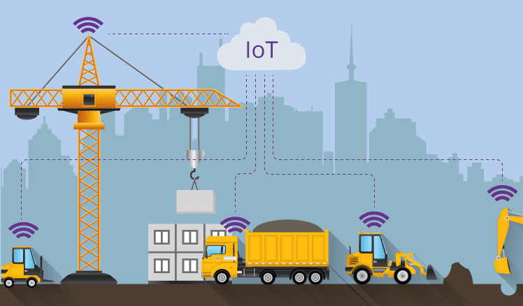 Internet of Things graphic for the construction industry