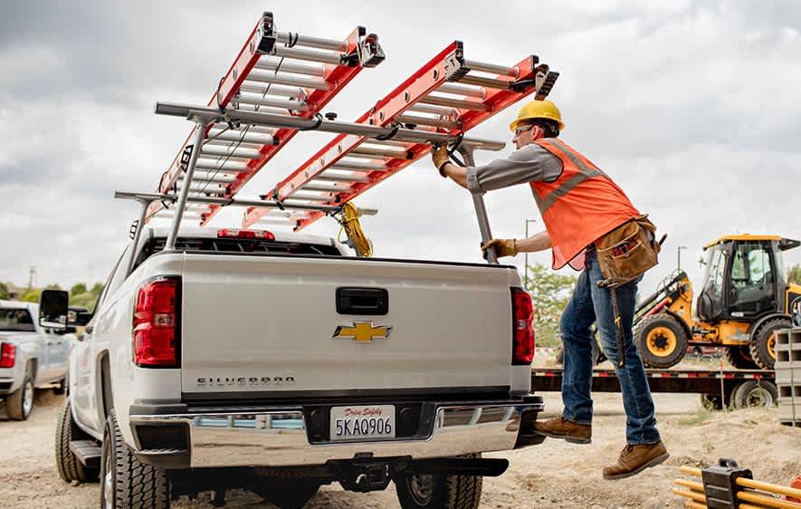 construction worker pickup truck