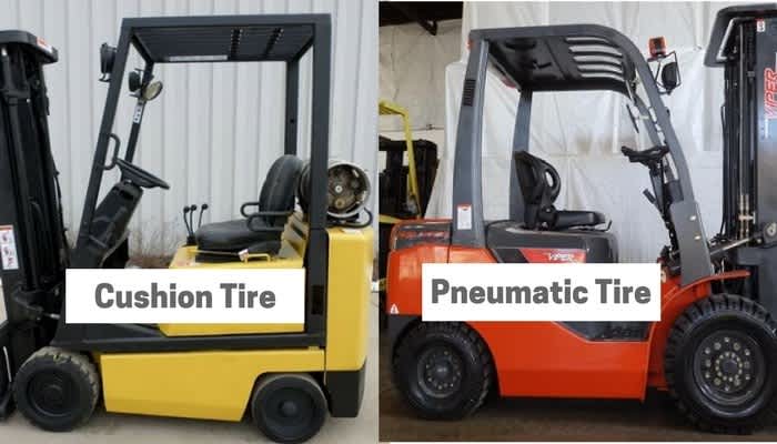 Cushion tire vs pneumatic tire forklift