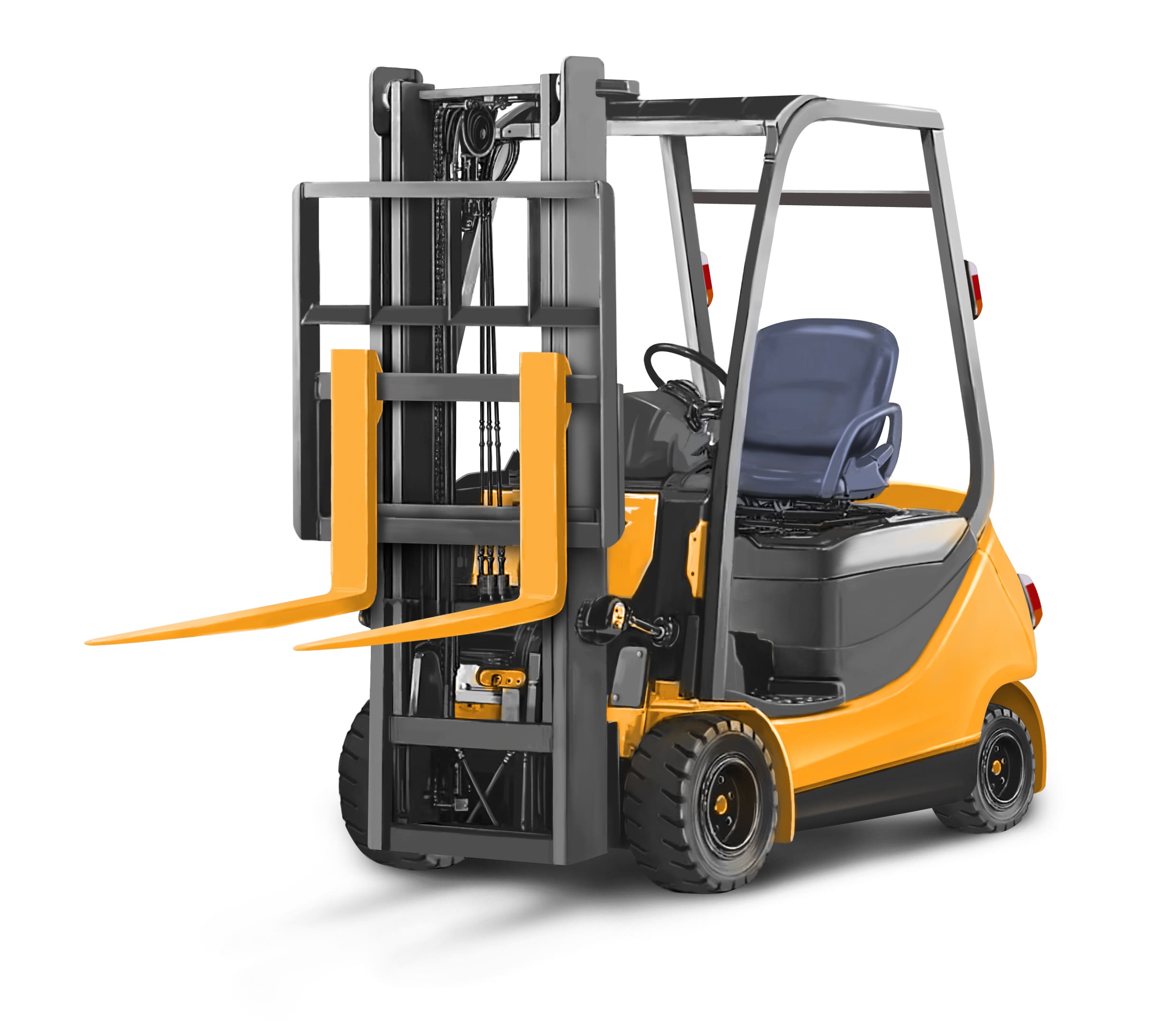 yellow forklift