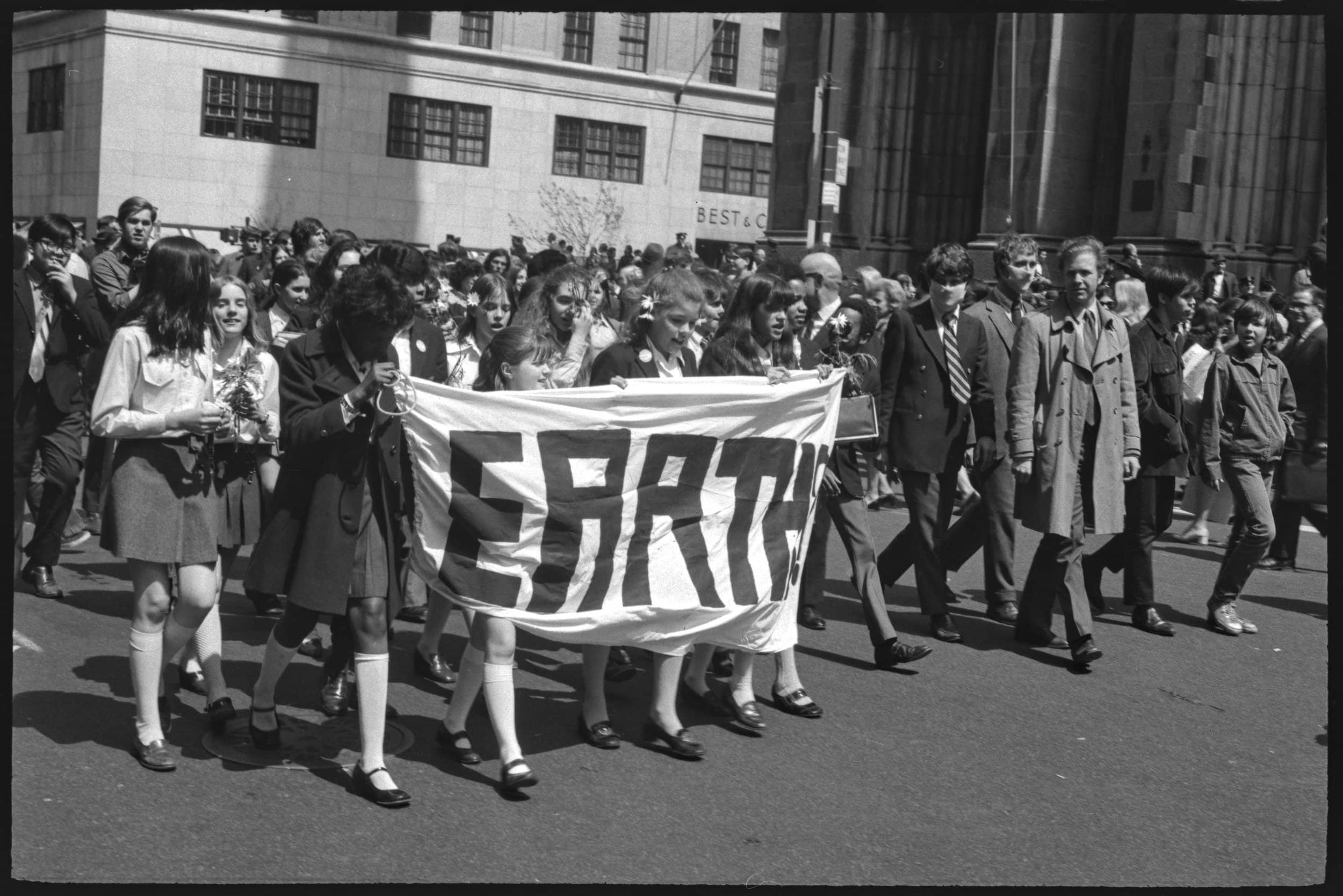 Earth day marches in the 1970s