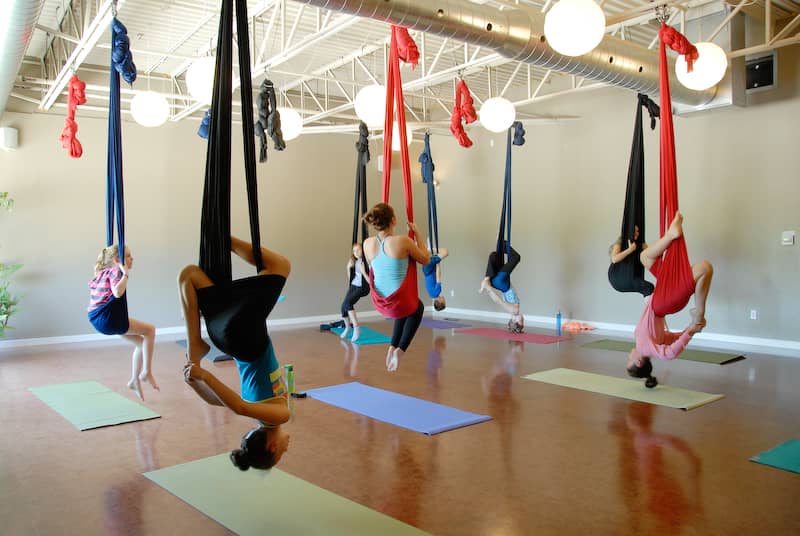 aerial yoga class