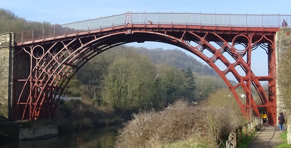 iron bridge in Shropshire England