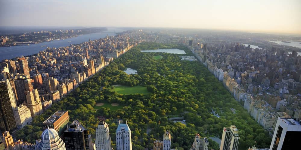 Aerial view of Central Park