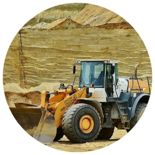 Backhoe on a jobsite in Nevada