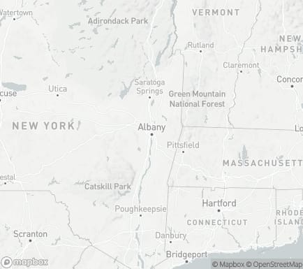 Albany, NY, USA and nearby cities map