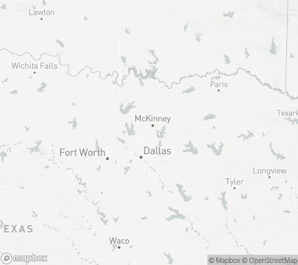 Allen, TX, USA and nearby cities map