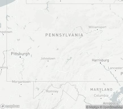 Altoona, PA, USA and nearby cities map