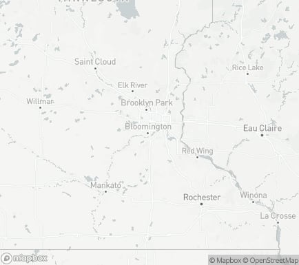 Bloomington, MN, USA and nearby cities map