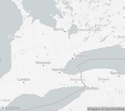 Brampton, ON, Canada and nearby cities map