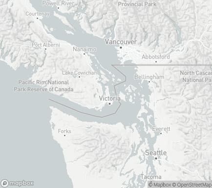 Brentwood Bay, BC, Canada and nearby cities map