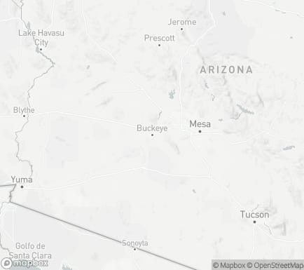 Buckeye, AZ, USA and nearby cities map