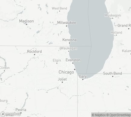 Buffalo Grove, IL, USA and nearby cities map