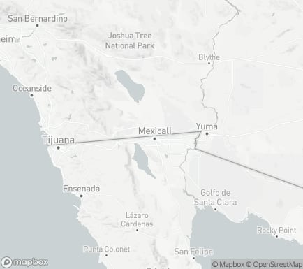Calexico, CA, USA and nearby cities map