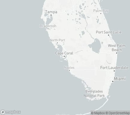 Cape Coral, FL, USA and nearby cities map