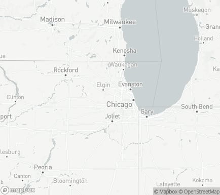 Carol Stream, IL, USA and nearby cities map