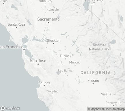 Ceres, CA, USA and nearby cities map