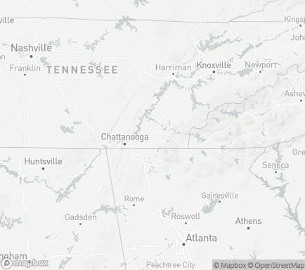Cleveland, TN, USA and nearby cities map