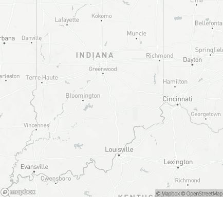 Columbus, IN, USA and nearby cities map