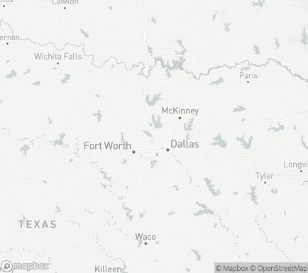 Coppell, TX, USA and nearby cities map