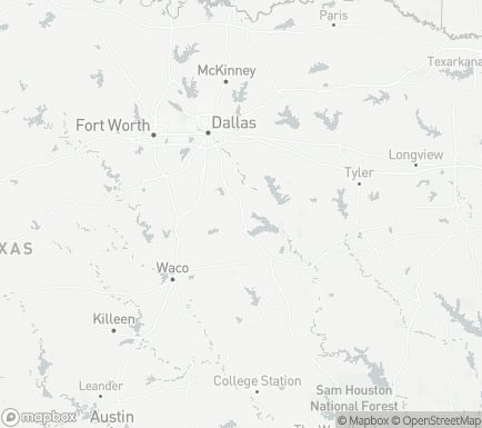 Corsicana, TX, USA and nearby cities map