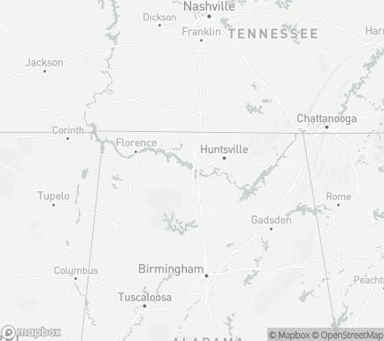 Decatur, AL, USA and nearby cities map