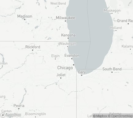 Des Plaines, IL, USA and nearby cities map