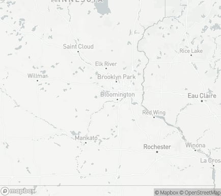 Eden Prairie, MN, USA and nearby cities map