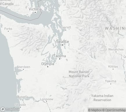 Federal Way, WA, USA and nearby cities map