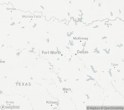 Fort Worth, TX, USA and nearby cities map