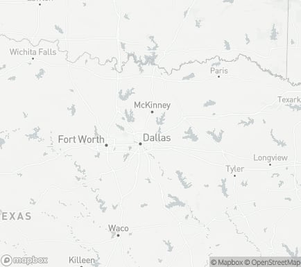 Garland, TX, USA and nearby cities map