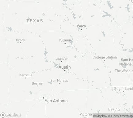 Georgetown, TX, USA and nearby cities map