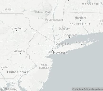 Hackensack, NJ, USA and nearby cities map