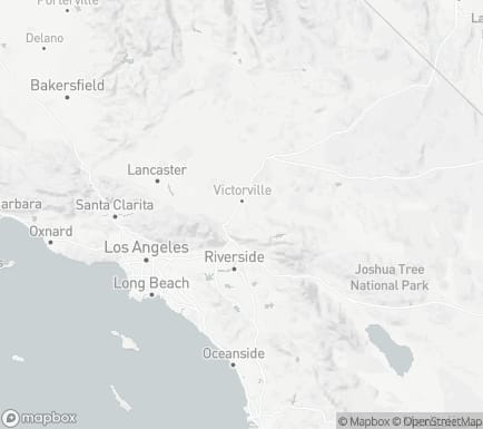 Hesperia, CA, USA and nearby cities map