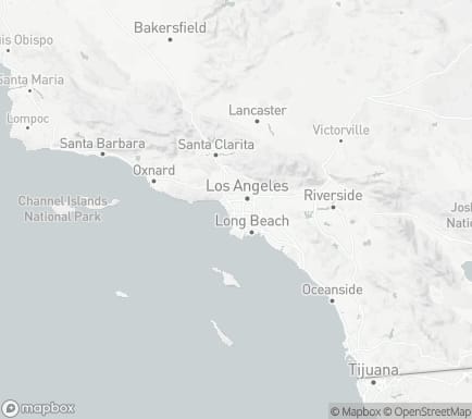 Inglewood, CA, USA and nearby cities map