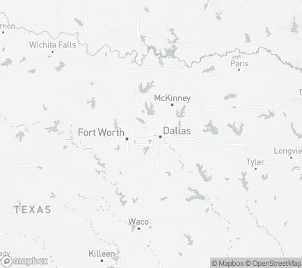 Irving, TX, USA and nearby cities map