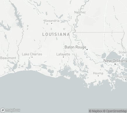 Lafayette, LA, USA and nearby cities map