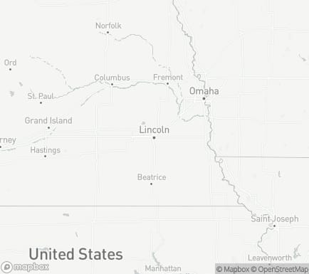 Lincoln, NE, USA and nearby cities map