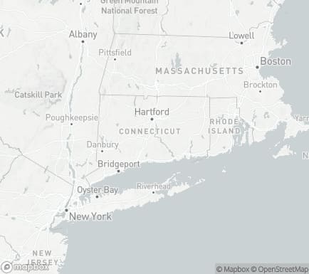 Middletown, CT, USA and nearby cities map