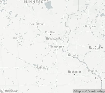 Minnetonka, MN, USA and nearby cities map