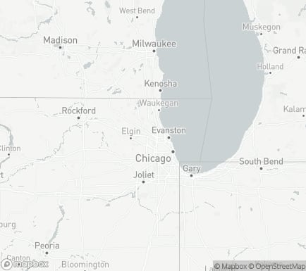 Mt Prospect, IL, USA and nearby cities map