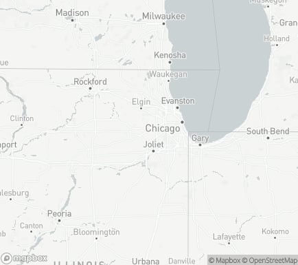 Naperville, IL, USA and nearby cities map